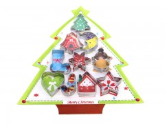 RH6005 Stainless Steel Christmas 10PCS Cookie Cutter Set图2