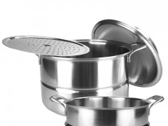 Stainless Steel Three-Layer Steaming Soup Pan图2