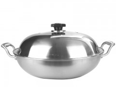 JBM6003 Stainless Steel Semi - Transparent Frying Pan图2