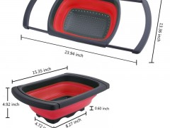 Collapsible Kitchen Colander - Over the Sink Kitchen Strainer图2