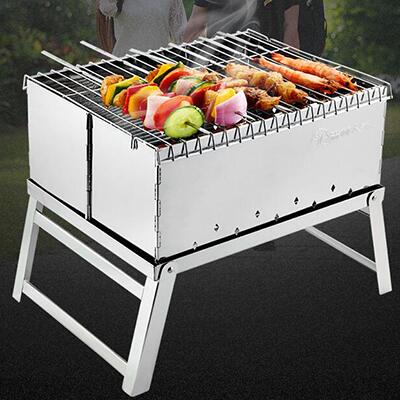 Outdoor Camping Mini BBQ Portable Folding Grill图2