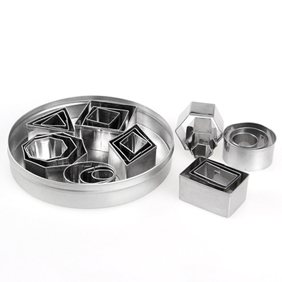 Stainless Steel 24 pcs Geometric figure Cookie Cutter Set with Tin Box图5