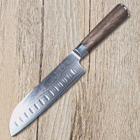 YLGR003- Professional China Factory 7 inch Damascus Santoku knife kitchen Knife
