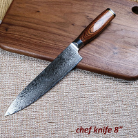 YLGR6005- 8 inch  Damascus Chef's Knife kitchen Knife