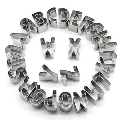 Stainless Steel 26pcs Alphabet Cookie Cutter set图5