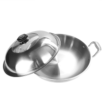 JBM6003 Stainless Steel Semi - Transparent Frying Pan