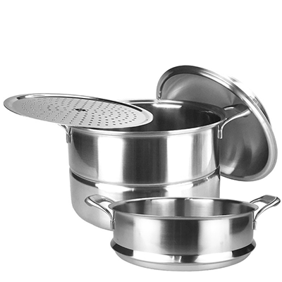 Stainless Steel Three-Layer Steaming Soup Pan图4