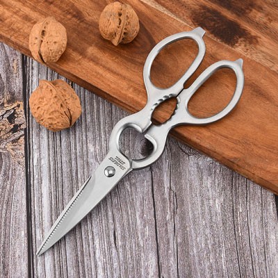 Stainless steel multifunctional household scissors kitchen scissors multifunctional food scissors图3