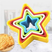 Five-pointed star cookie mold DIY baking tool creative pineapple cut plastic cookie mold