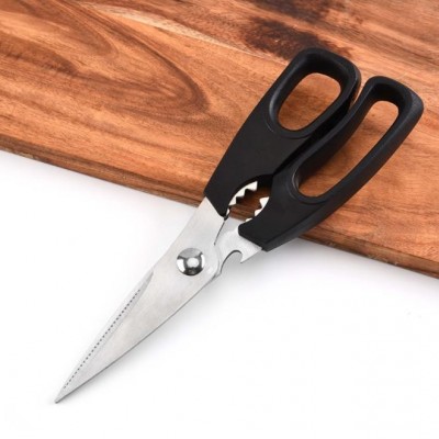 Stainless steel kitchen scissors multifunctional kitchen scissors can clip walnut creative scissors图2