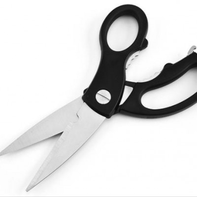 Stainless steel civil tailor scissors household kitchen scissors can clip walnut multifunctional sci图2