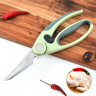 Stainless steel kitchen scissors household chicken bone scissors food multi-purpose complementary sc图2