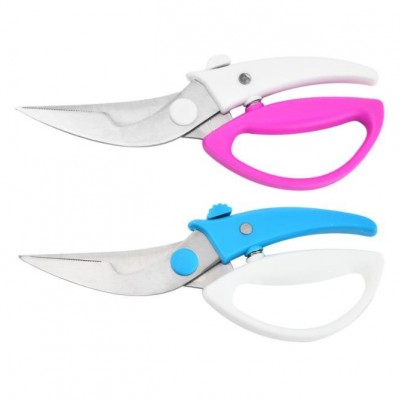 New stainless steel kitchen tools chicken bone shear spring design food scissors refrigerator food s图2