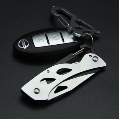 24/5000  Key ring knife folding easy to carry pocket high 440C steel knife图2
