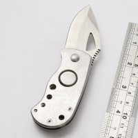 Folding knife Yangjiang factory 440C steel custom handle pattern kitchen knife wooden handle horn kn