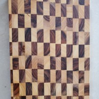 End-grain Acacia and Rubber wood M