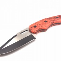 Outdoor tactical rescue fixed blade hunting knife with sheath