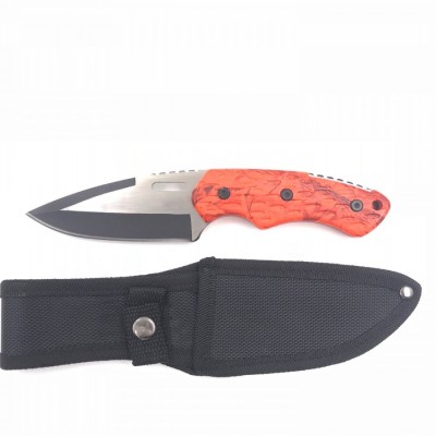 Outdoor tactical rescue fixed blade hunting knife with sheath图4