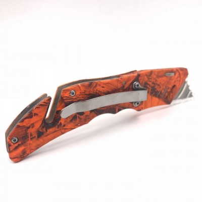 China manufacturer factory camouflage aluminum handle utility knife folding图3