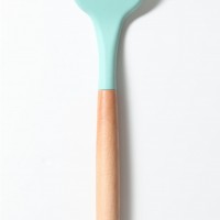 silicone wood handle scoop