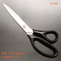 9 inch soft grip office scissor，household scissor