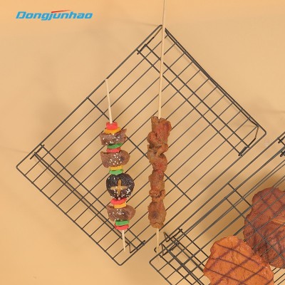 Factory direct sale BBQ non stick 3 layers collapsible mesh cooling racks for baking图3