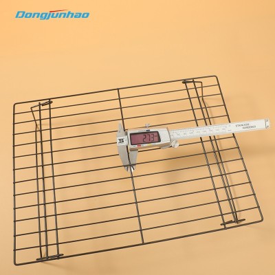 Factory direct sale BBQ non stick 3 layers collapsible mesh cooling racks for baking图5