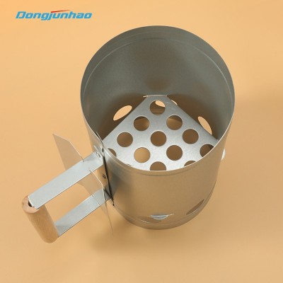 Wholesale indoor and outdoor charcoal holder BBQ metal charcoal burner with protective cover图2