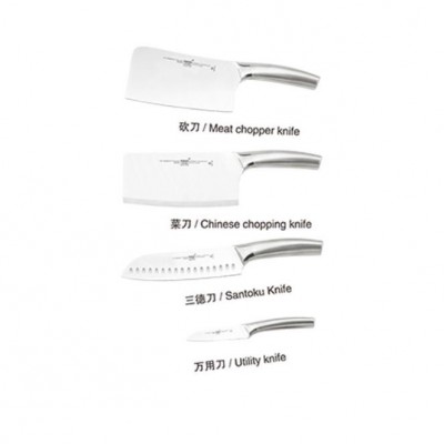 Stainless steel kitchenware 9 sets acrylic knife holder can be customized图3