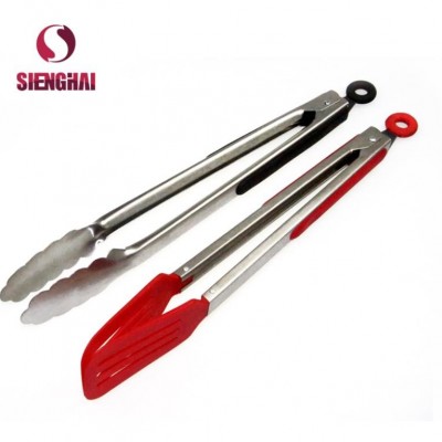 High quality Stainless steel adjustable BBQ tongs ice tong bread toog图2