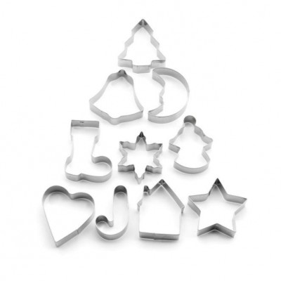 Stainless steel Christmas Tree cookie cutting mould series of baking moulds图4