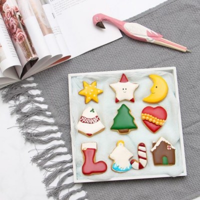 Stainless steel Christmas Tree cookie cutting mould series of baking moulds图3