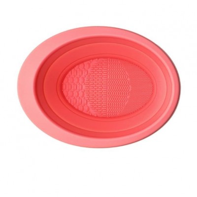 Oval folding makeup brush brush pad Makeup brush cleaning silica gel brush cleaning plate Beauty mak图6