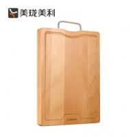Easy kitchen kitchen solid wood chopping board beech wood chopping board can be hung on both sides