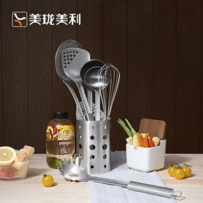 Household kitchen 304 stainless steel spatula spoon full kitchen set cooking tools图2