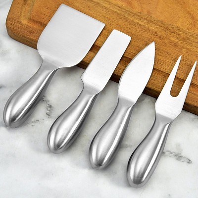 hot sales 4pcs hollow handle stainless steel cheese knife set图2