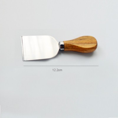 4pcs acacia wood handle stainless steel cheese knife set图2