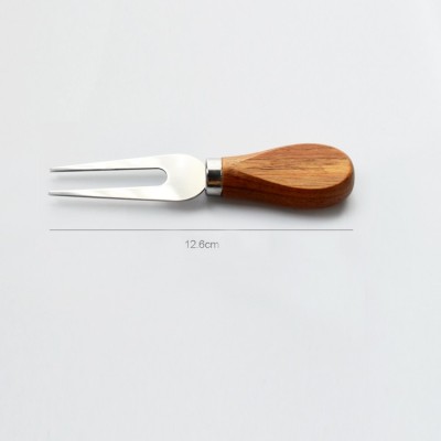 4pcs acacia wood handle stainless steel cheese knife set图5