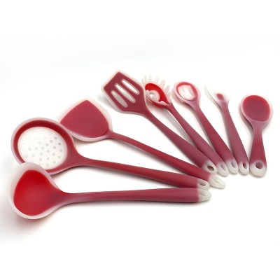 Silicone 8-piece kitchenware set + storage rack图3