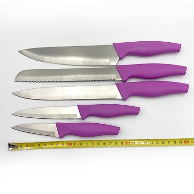 Kitchen knife set with cutting board图4