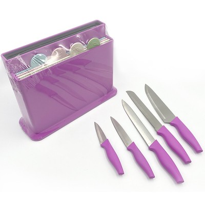 Kitchen knife set with cutting board图2