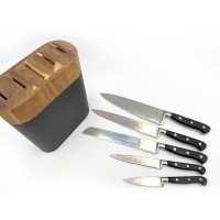 Set of 6 pieces ABS handle single steel head knife