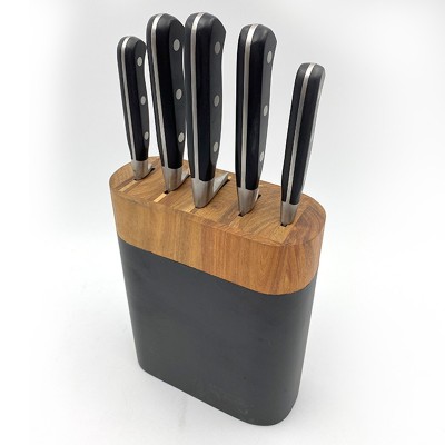 Set of 6 pieces ABS handle single steel head knife图3