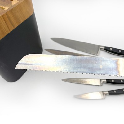 Set of 6 pieces ABS handle single steel head knife图4