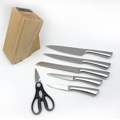 Set of 6 pieces ABS handle single steel head knife图3