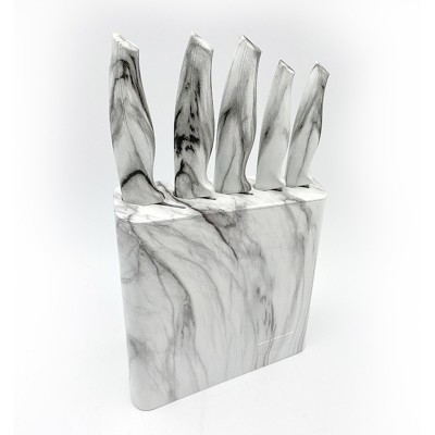 Set of 6 pieces ABS handle single steel head knife图5