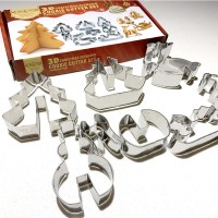 8 sets of 3D Christmas biscuit molds