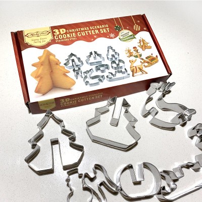 8 sets of 3D Christmas biscuit molds图3