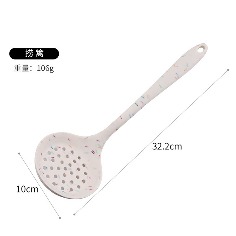 New type silica gel strainer set filter scraper soup spoon household kitchen supplies图3