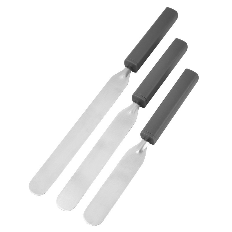 Stainless steel cake butter spatula cake decorating spatula DIY cream flatten baking tool图3